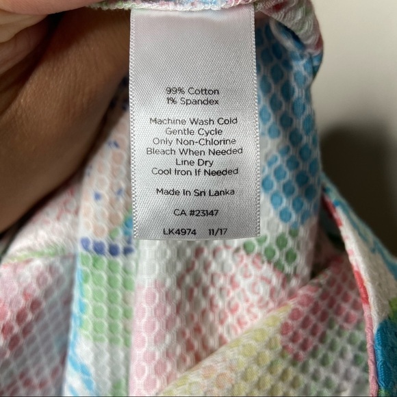 Talbots Floral Knee Length Straight Skirt - Picture 8 of 8